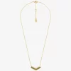Two-Tone Pavé Chevron Necklace