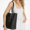 Vincent Large Saffiano Leather Tote Bag with Card Case