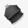 Whitney Medium Signature Logo and Metallic Shoulder Bag
